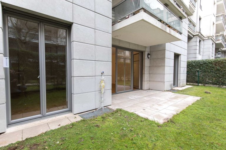 Appartement rez de jardin vente immeuble récent Javel Gabriel Riqueti 75015 Paris 15ème terrasse jardin