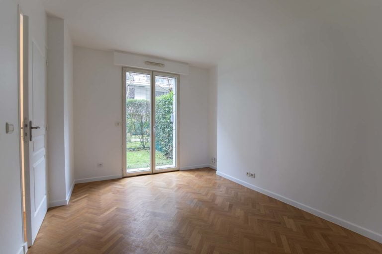 Appartement rez de jardin vente immeuble récent Javel Gabriel Riqueti 75015 Paris 15ème terrasse jardin