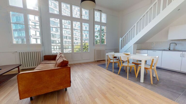 location duplex paris 15èem agence IMMOTEC vue Seine